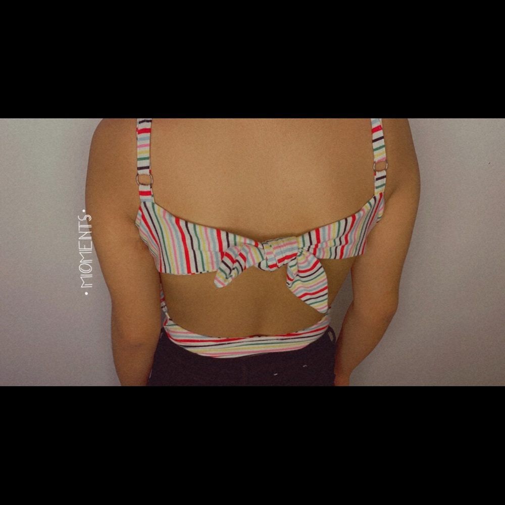 Crop top open back